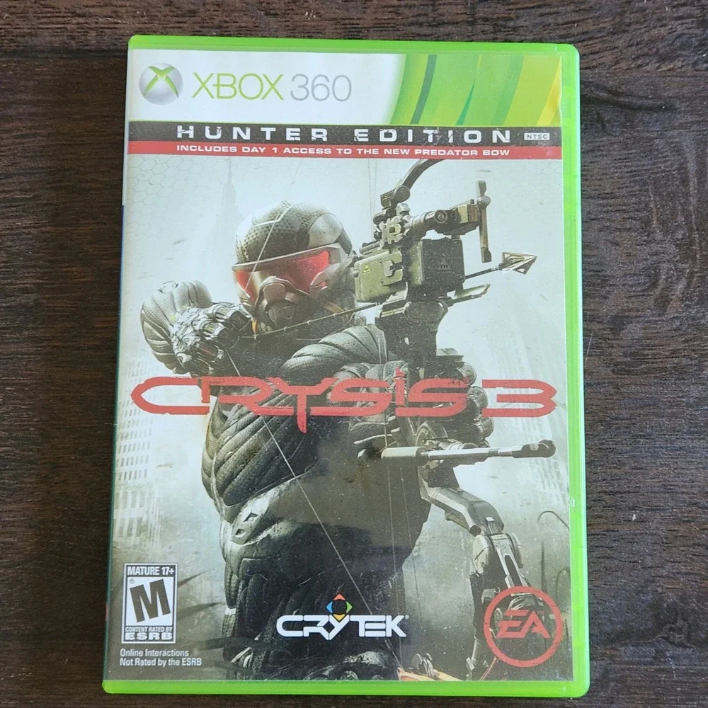 Crysis 3‎ Hunter Edition Xbox 360 Game With Case and Disc